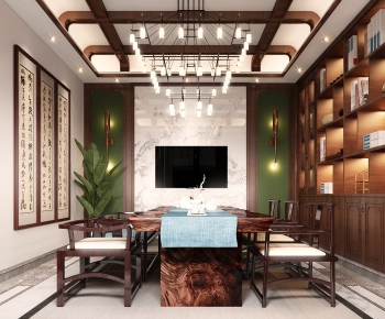 New Chinese Style Tea House-ID:692164449