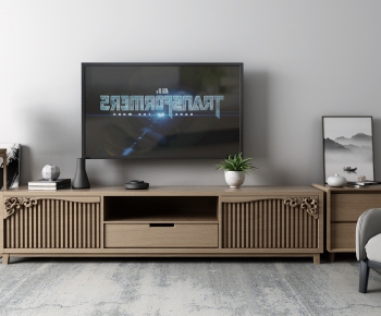 New Chinese Style TV Cabinet-ID:234357335