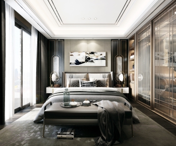 New Chinese Style Bedroom-ID:329660878