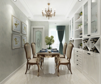 Simple European Style Dining Room-ID:507166125