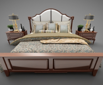 American Style Double Bed-ID:717828521