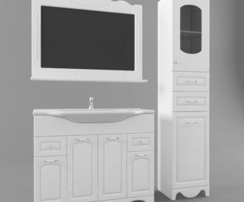 European Style Bathroom Cabinet-ID:812892428
