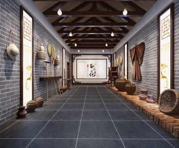 Chinese Style Exhibition Hall-ID:459033417