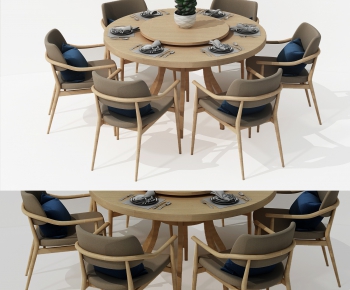 Nordic Style Dining Table And Chairs-ID:241215458