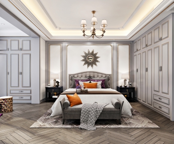 Simple European Style Bedroom-ID:761927692