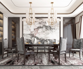 New Chinese Style Dining Room-ID:903852613