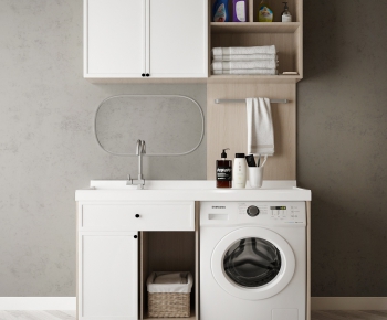 Modern Laundry Cabinet-ID:755502372