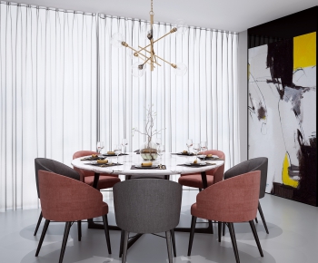 Modern Dining Table And Chairs-ID:371866276