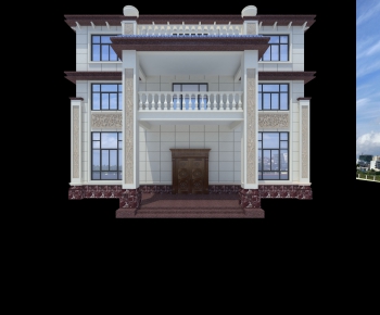 Chinese Style Villa Appearance-ID:443274477