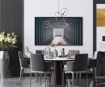 Modern Dining Table And Chairs-ID:470541343