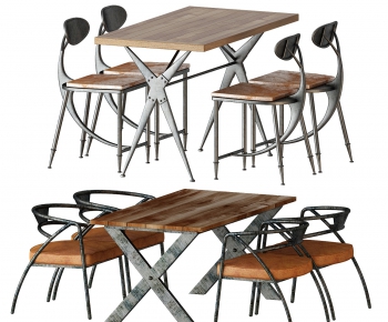 Simple European Style Dining Table And Chairs-ID:545281629
