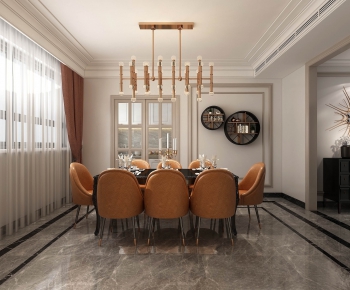 Simple European Style Dining Room-ID:836269617