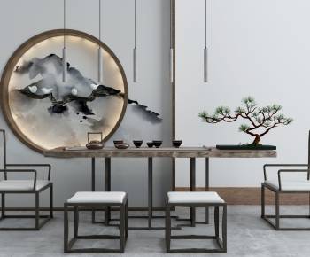 New Chinese Style Tea Tables And Chairs-ID:214540635