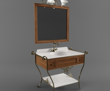 European Style Bathroom Cabinet-ID:394173952