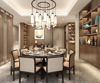 New Chinese Style Dining Room-ID:587664173