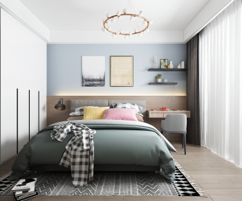 Nordic Style Bedroom-ID:677421754