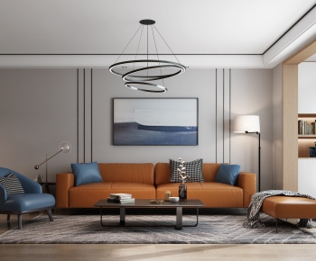 Modern A Living Room-ID:524400736