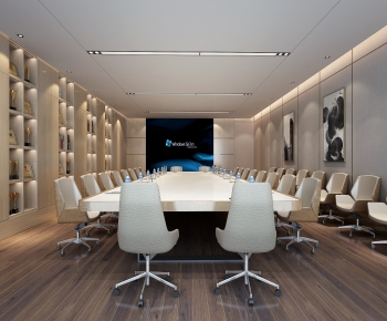 Modern New Chinese Style Meeting Room-ID:980424234