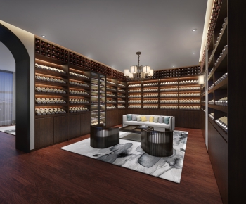 New Chinese Style Wine Cellar/Wine Tasting Room-ID:897050985