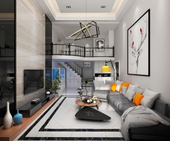 Modern A Living Room-ID:246700842