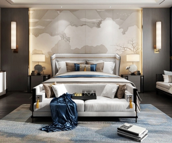 New Chinese Style Bedroom-ID:580261653