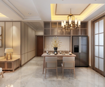 New Chinese Style Dining Room-ID:658245583