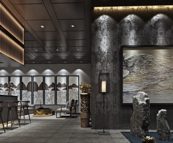 New Chinese Style Reception Area-ID:493857132