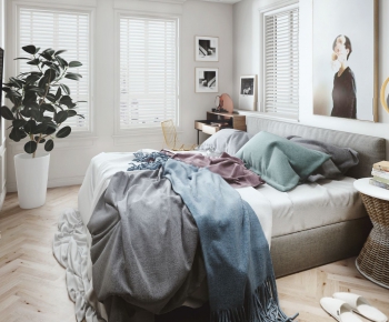 Nordic Style Bedroom-ID:346158526