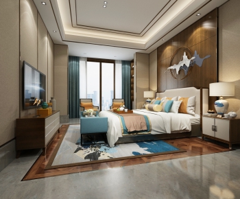 New Chinese Style Bedroom-ID:941597225