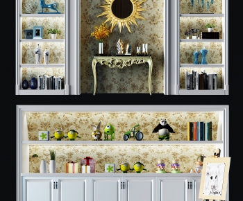 European Style Decorative Cabinet-ID:536877584