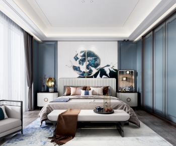 New Chinese Style Bedroom-ID:924975225