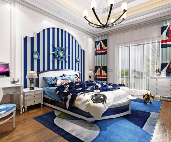 Mediterranean Style Bedroom-ID:165295735
