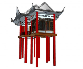 Japanese Style Ancient Architectural Buildings-ID:231556797