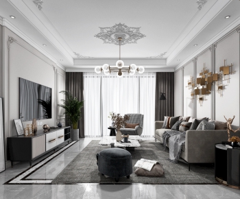 Modern A Living Room-ID:681848828