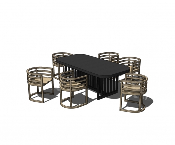 Modern Dining Table And Chairs-ID:893457274