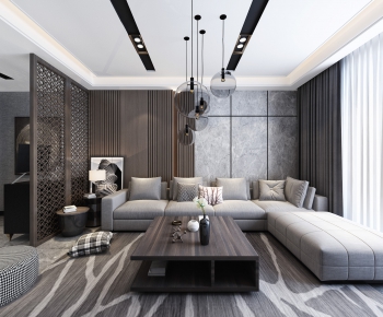 Modern A Living Room-ID:312737819