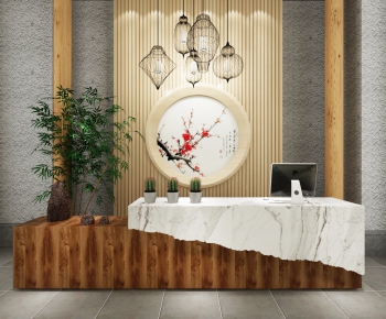 New Chinese Style Counter Bar-ID:595221611