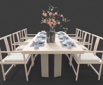 New Chinese Style Dining Table And Chairs-ID:932074844