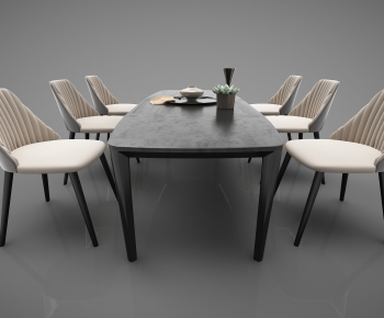 Modern Dining Table And Chairs-ID:742597795