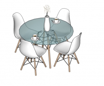 Modern Dining Table And Chairs-ID:340416575