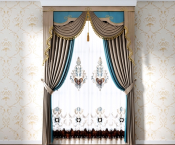 Simple European Style The Curtain-ID:882559989