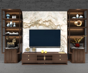 New Chinese Style TV Cabinet-ID:952742243