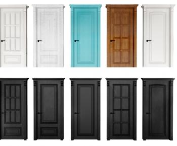 European Style Solid Wood Door-ID:235162946