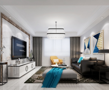 Modern A Living Room-ID:786179696