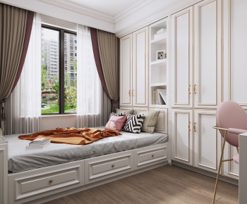 Simple European Style Bedroom-ID:802376844