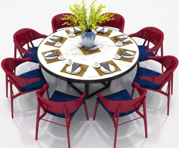 Modern Dining Table And Chairs-ID:895497534