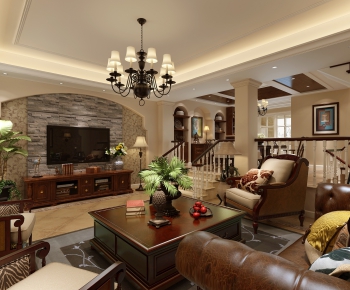 American Style A Living Room-ID:345250312