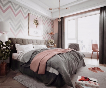Nordic Style Bedroom-ID:984759149
