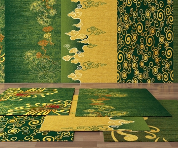 新中式地毯组合-ID:600344737