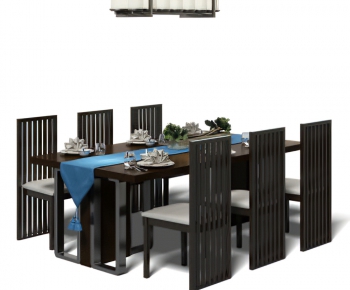 New Chinese Style Dining Table And Chairs-ID:565342327